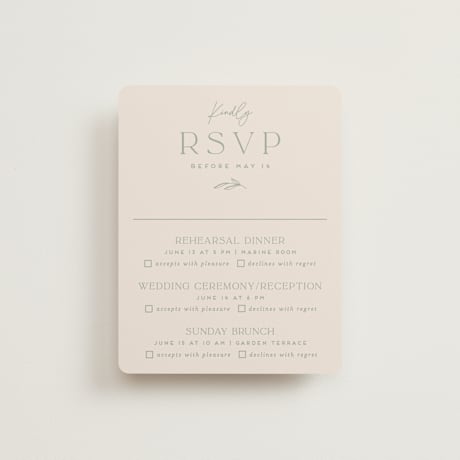 Multi-Event RSVP Cards