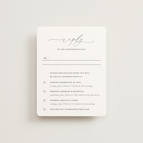 Multi-Event RSVP Cards