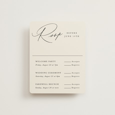 Multi-Event RSVP Cards