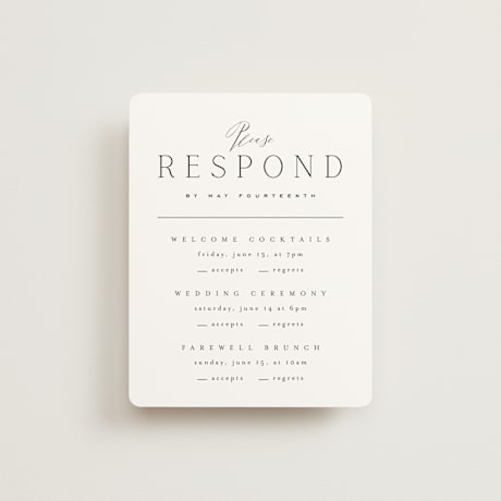 Multi-Event RSVP Cards