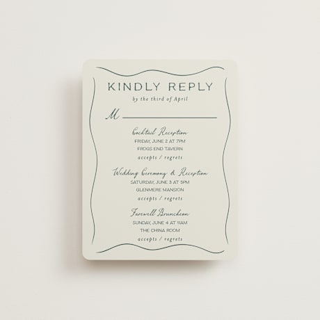 Multi-Event RSVP Cards