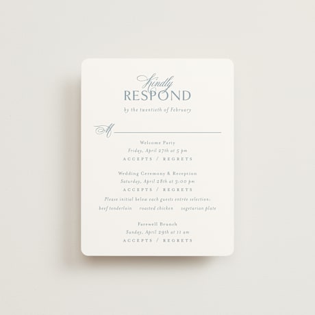 Multi-Event RSVP Cards