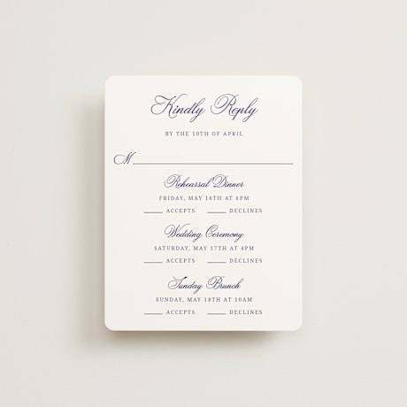 Multi-Event RSVP Cards