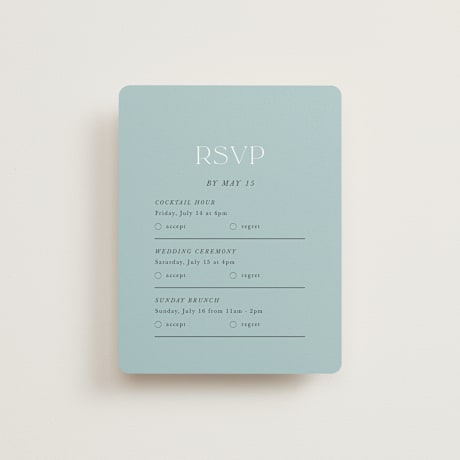 Multi-Event RSVP Cards