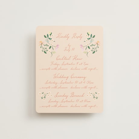 Multi-Event RSVP Cards