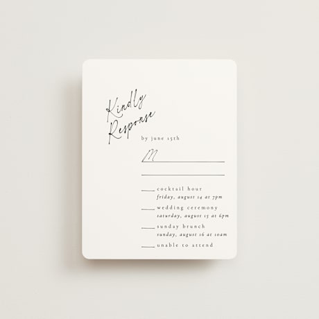 Multi-Event RSVP Cards