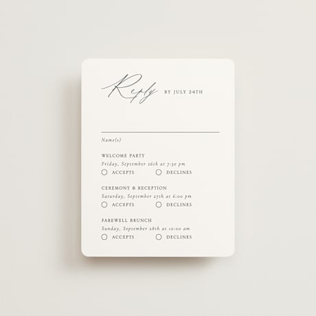 Multi-Event RSVP Cards