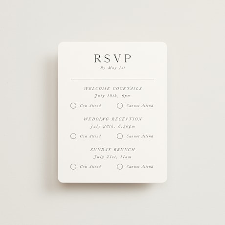 Multi-Event RSVP Cards