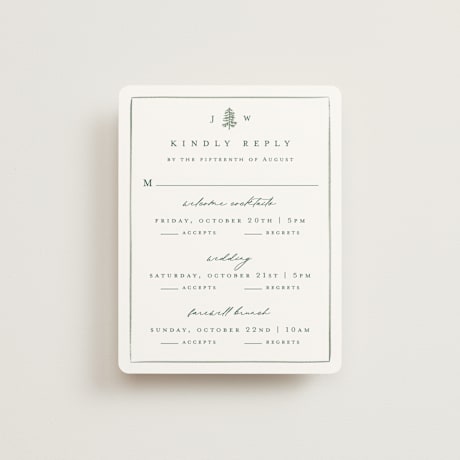 Multi-Event RSVP Cards
