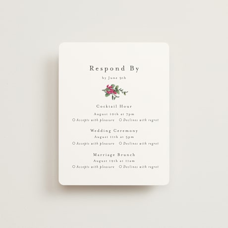 Multi-Event RSVP Cards