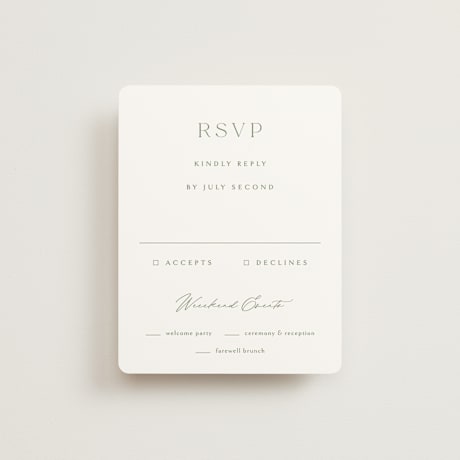 Multi-Event RSVP Cards