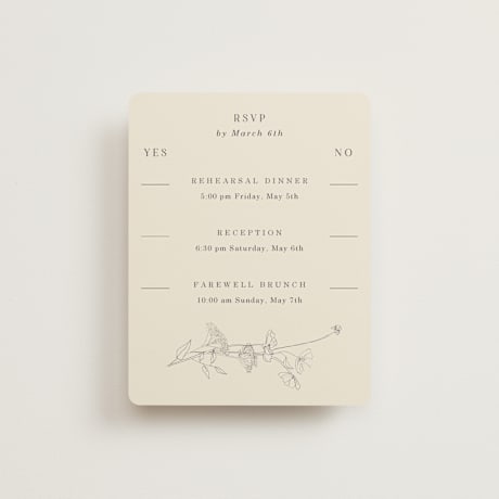 Multi-Event RSVP Cards