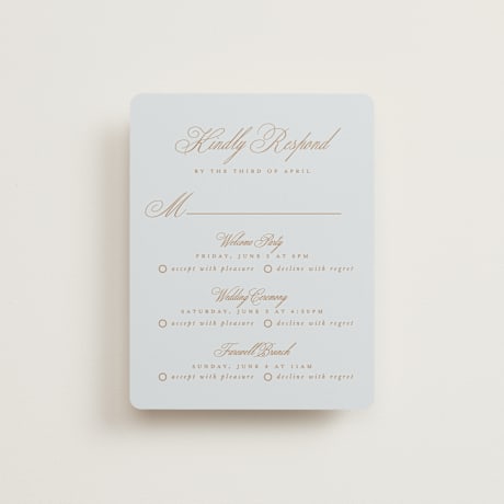 Multi-Event RSVP Cards