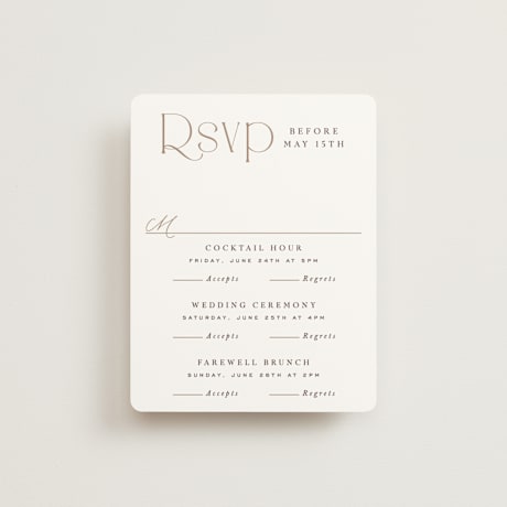 Multi-Event RSVP Cards
