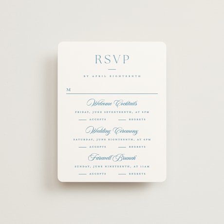 Multi-Event RSVP Cards