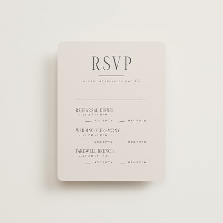 Multi-Event RSVP Cards