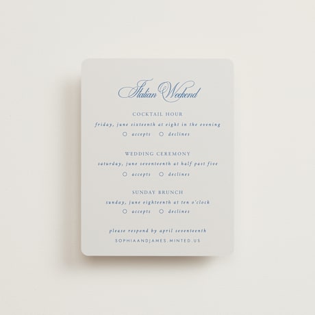 Multi-Event RSVP Cards