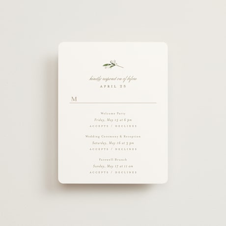 Multi-Event RSVP Cards