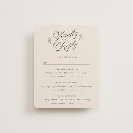 Multi-Event RSVP Cards