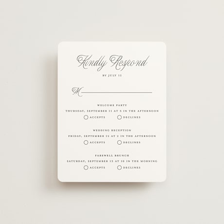 Multi-Event RSVP Cards