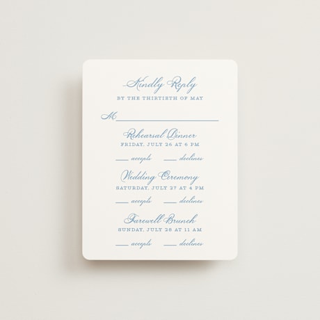 Multi-Event RSVP Cards