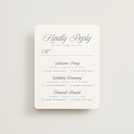 Multi-Event RSVP Cards