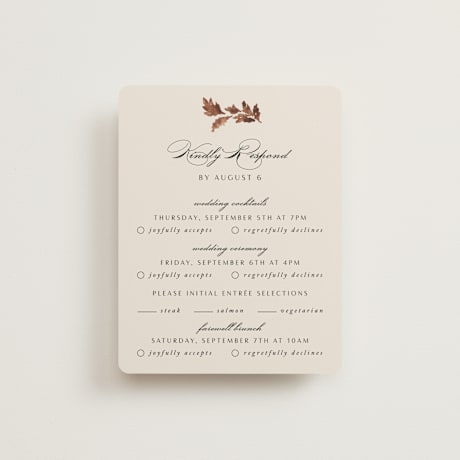 Multi-Event RSVP Cards