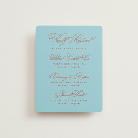 Multi-Event RSVP Cards