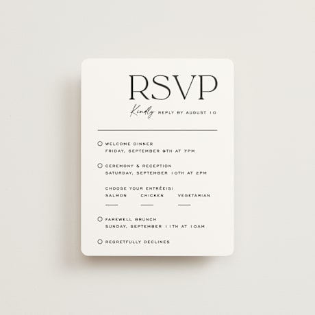 Multi-Event RSVP Cards