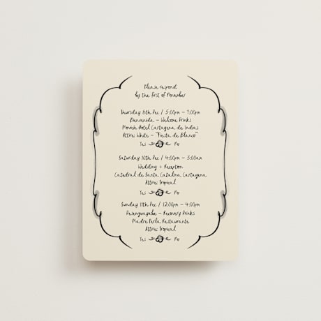 Multi-Event RSVP Cards