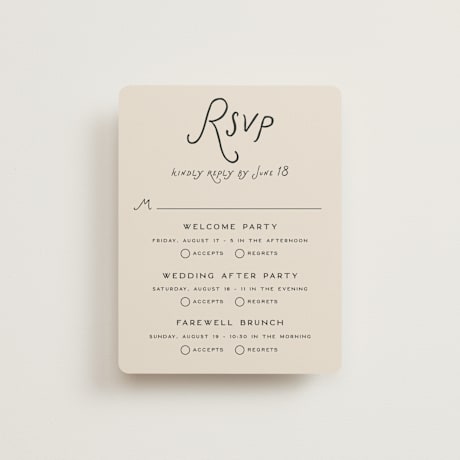 Multi-Event RSVP Cards