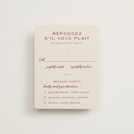 Multi-Event RSVP Cards