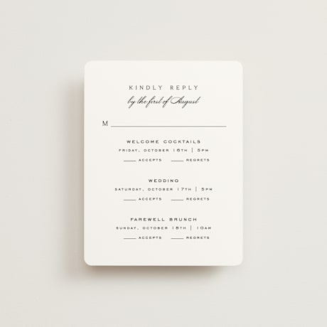 Multi-Event RSVP Cards
