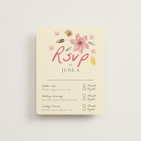 Multi-Event RSVP Cards