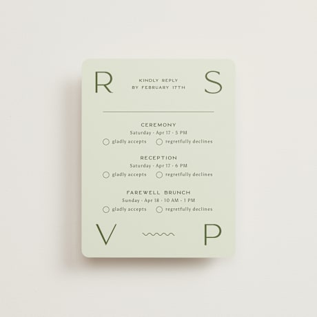 Multi-Event RSVP Cards