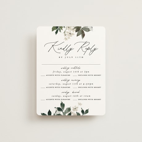 Multi-Event RSVP Cards