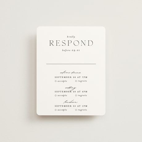 Multi-Event RSVP Cards