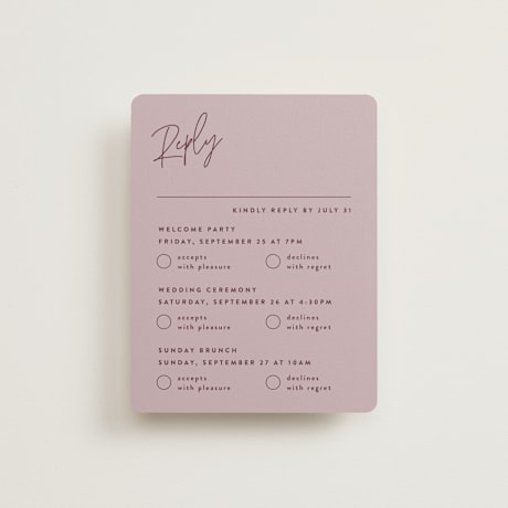 Multi-Event RSVP Cards