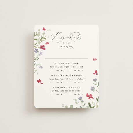 Multi-Event RSVP Cards