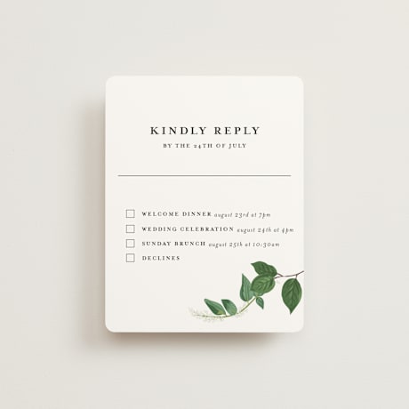 Multi-Event RSVP Cards