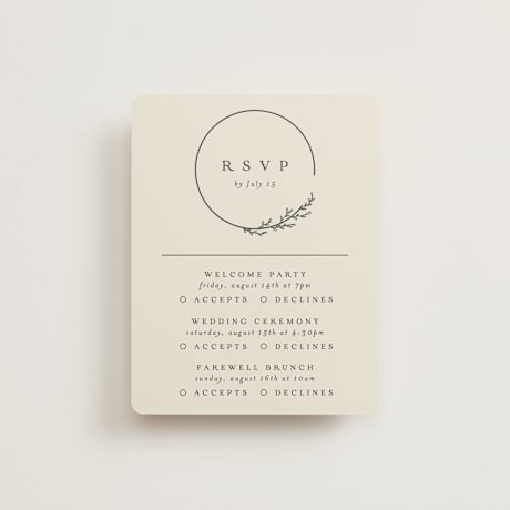 Multi-Event RSVP Cards