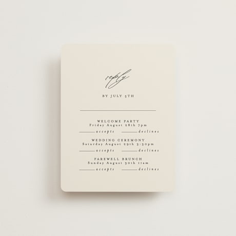 Multi-Event RSVP Cards