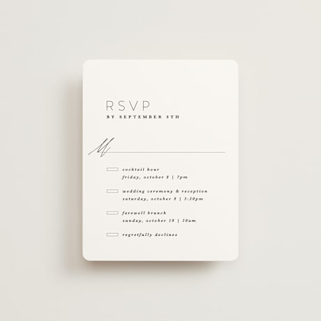 Multi-Event RSVP Cards