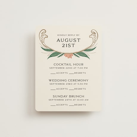 Multi-Event RSVP Cards