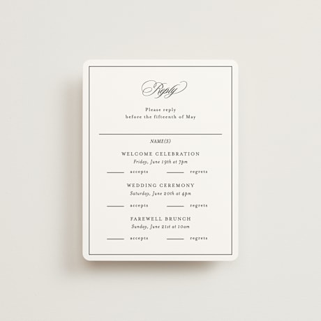 Multi-Event RSVP Cards