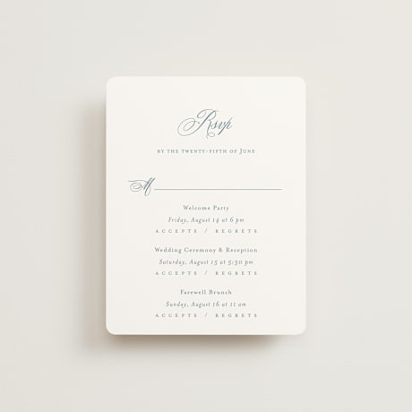 Multi-Event RSVP Cards
