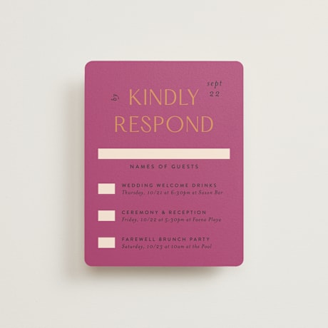 Multi-Event RSVP Cards