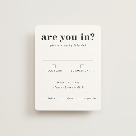 RSVP Cards