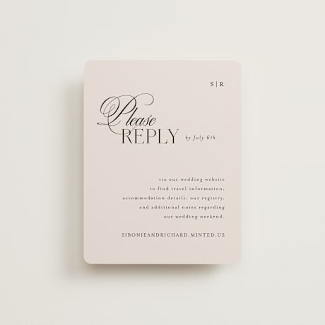 RSVP Online Enclosure Cards