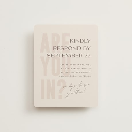 RSVP Online Enclosure Cards